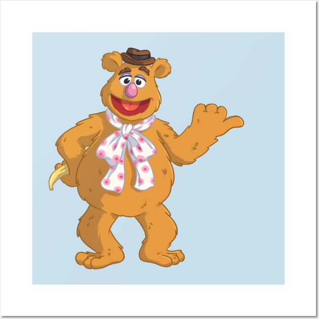 Fozzie Bear Wall Art by jfeldmanart